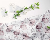 Linen fabric by the yard floral printed linen fabric modern patterned linen fabric for clothes dresses blouses No.176