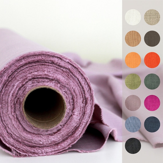 Softened Linen Fabric: Stonewashed 100% Organic Linen, 57" Wide
