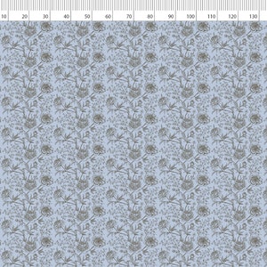 Vintage Linen By The Yard or Meter, Vintage Floral Print Linen Fabric For Bedding, Curtains, Dresses, Clothing, Table Cloth & Pillow Covers image 5