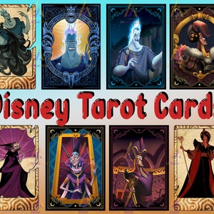 Bundle Villains Tarot Cards Sublimation Designs Png | Halloween Tarot Cards Png | Spooky Season Clipart | Digital Download