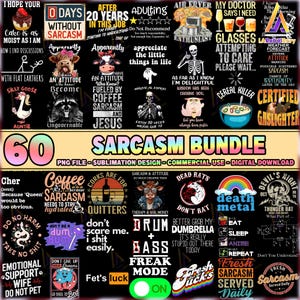 60 Files Sarcastic Png Bundle, Sarcasm Png, Sarcastic Png, Funny Png Designs, Sarcastic Quotes Png, Adult Png, Commercial Use, Digital File