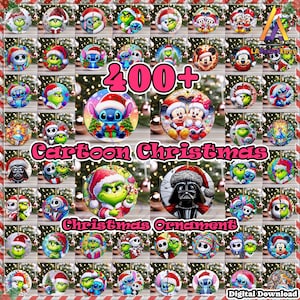 400+ Dateien Cartoon Weihnachtsverzierung PNG, Sublimationsentwürfe Png, Weihnachtsrunde Verzierung PNG Bündel, Weihnachtspaar Png, digitale Datei