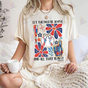 Let The Field Be Joyful Png, Glitter Baseball Png, Baseball Team Png, Baseball Coquette Png, Baseball Shirt Design Png, Digital File