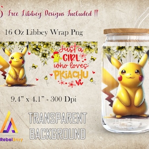 Cartoon Character 16oz Libbey Glass Can Wrap Png, Cartoon Tumbler Template Wrap Png, Cartoon Warrior Png, Anime Png, Digital Download