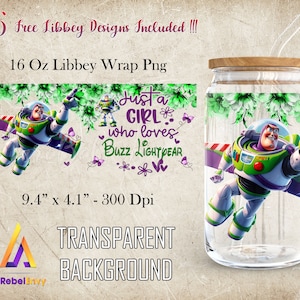 Toy Cartoon 16oz Libbey Glass Can Wrap Png, Cartoon Tumbler Template Wrap Png, Funny Toy Png, Toy Movies Png, Instant Digital Download