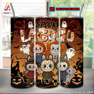 Spooky Doll Halloween PNG, Doll Horror Halloween Png, 20 oz Skinny Tumbler Sublimation Design Png, Halloween Tumbler Wrap, Digital File