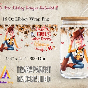 Toy Cartoon 16oz Libbey Glass Can Wrap Png, Cartoon Tumbler Template Wrap Png, Funny Toy Png, Toy Movies Png, Instant Digital Download