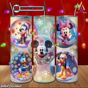 Christmas Cartoon Png, 20oz Skinny Tumbler Sublimation Designs Png, Cartoon Character Png, Christmas Ball, Christmas Friends, Digital File
