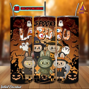 Spooky Doll Halloween PNG, Cute Doll Clipart, Scary Png, 20 oz Skinny Tumbler Sublimation Design Png, Halloween Tumbler Wrap, Digital File