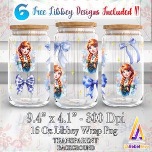 Princess Coquette Bow Png, Mother Day Png, 16oz Libbey Glass Can Wrap Png, Princess 16oz Template Png, Glitter Png, Instant Digital Download