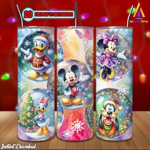 Christmas Cartoon Png, 20oz Skinny Tumbler Sublimation Designs Png, Cartoon Character Png, Christmas Ball, Christmas Friends, Digital File