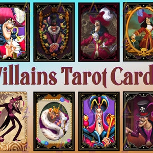Bundel schurken tarotkaarten sublimatie ontwerpen png | Halloween-tarotkaarten, png | Clipart spookachtig seizoen | Digitale download