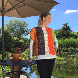 Top Lea one size XS-XL hand knitted from 100% mercerized cotton from Egypt. Free SHIPPING throughout Germany image 1