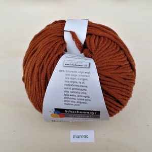 Schachenmayr Merino Extrafine 85 is unsurpassedly fine and cuddly soft in many colors marone