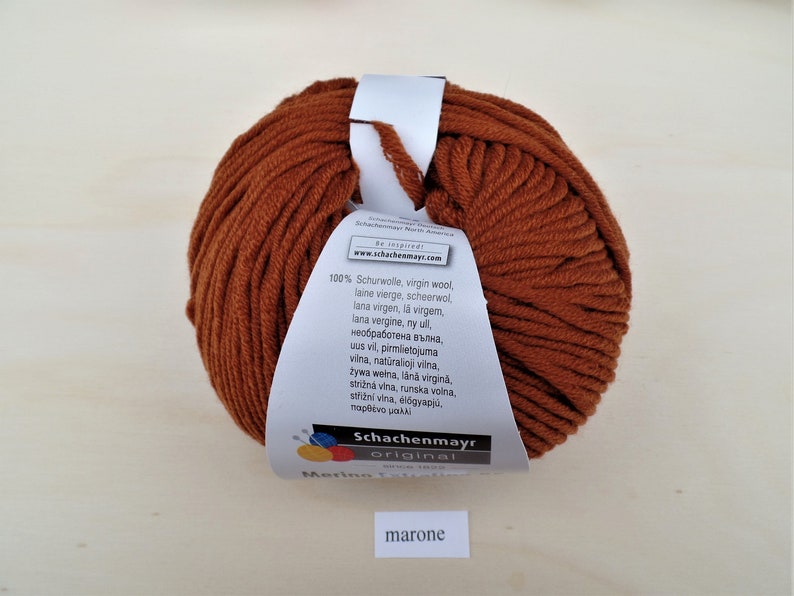 Schachenmayr Merino Extrafine 85 is unsurpassedly fine and cuddly soft in many colors marone