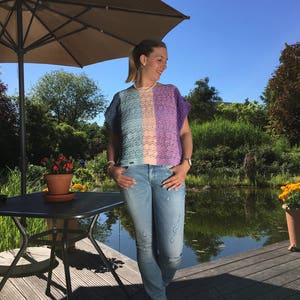 Top Ella one size XS-XL handgestrickt aus 100% merzerisierter Baumwolle aus Ägypten. Kostenloser Versand Deutschlandweit Bild 1