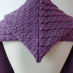 Kapuzenschal / Scoodie Marga 100% REGIA BIG Merinowolle handgestrickt von Oma Heide in 4 Farben / kostenloser Versand Deutschlandweit Bild 8