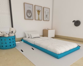 Montessori Floor bed - Name engraving - BareBaby Minimalist Bed Design
