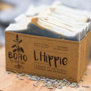 L&#39;Hippie / Natural soap, organic soap, vegan soap, pregnant woman soap, zero waste, patchouli soap, lavender soap, Mother&#39;s Day