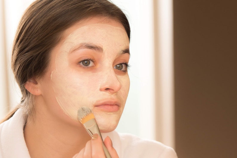 Dry skin mask / Mask, facial, dry skin, sensitive skin, normal skin, eczema, zero waste cosmetics, natural cosmetics image 8