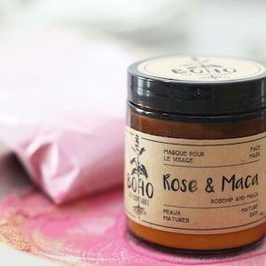 Masque peau mature / Masque, soin du visage, peau mature, peau sensible, peau terne, peau relachée, cosmétique naturel, zéro déchet