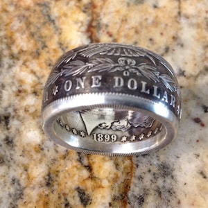 Morgan Dollar Ring, Silberring, Silberring