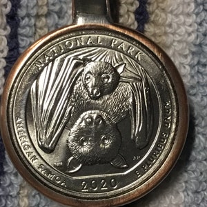 Quarter Pendant, Bats, National Parks, American Samoa