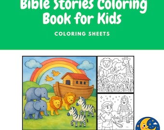 Bible Stories Coloring Book for Kids