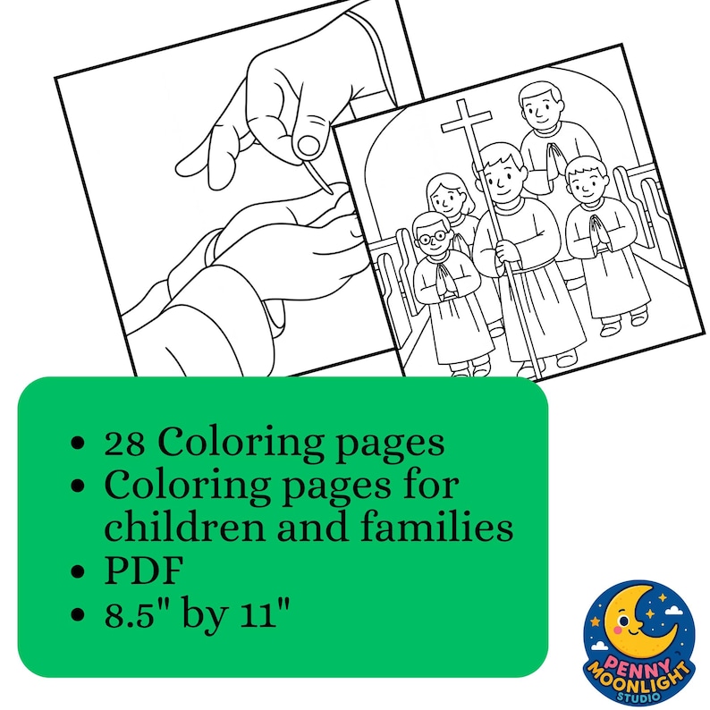 The Holy Mass in Pictures: A Catholic Coloring Pages for Kids - Etsy