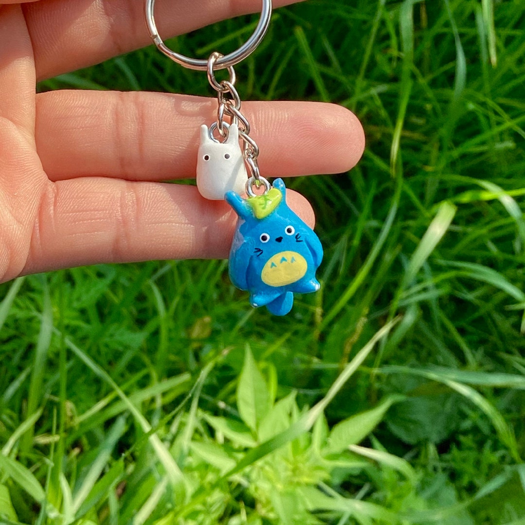 Totoro Keychain, Ghibli Keychain, Ghibli Charm, Totoro Clay Charm ...