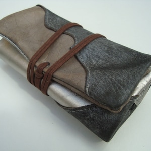 PATCHWORK LEATHER Tobacco Pouch, Leder Tabakbeutel, Tobakkspung, Leren Tabaksetui, Sac de Tabac en Cuir, Borsa del Tabacco in Pelle, Pouch