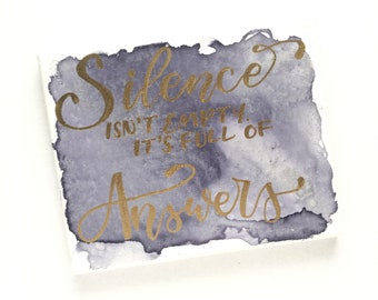 Silence 8x10in Canvas