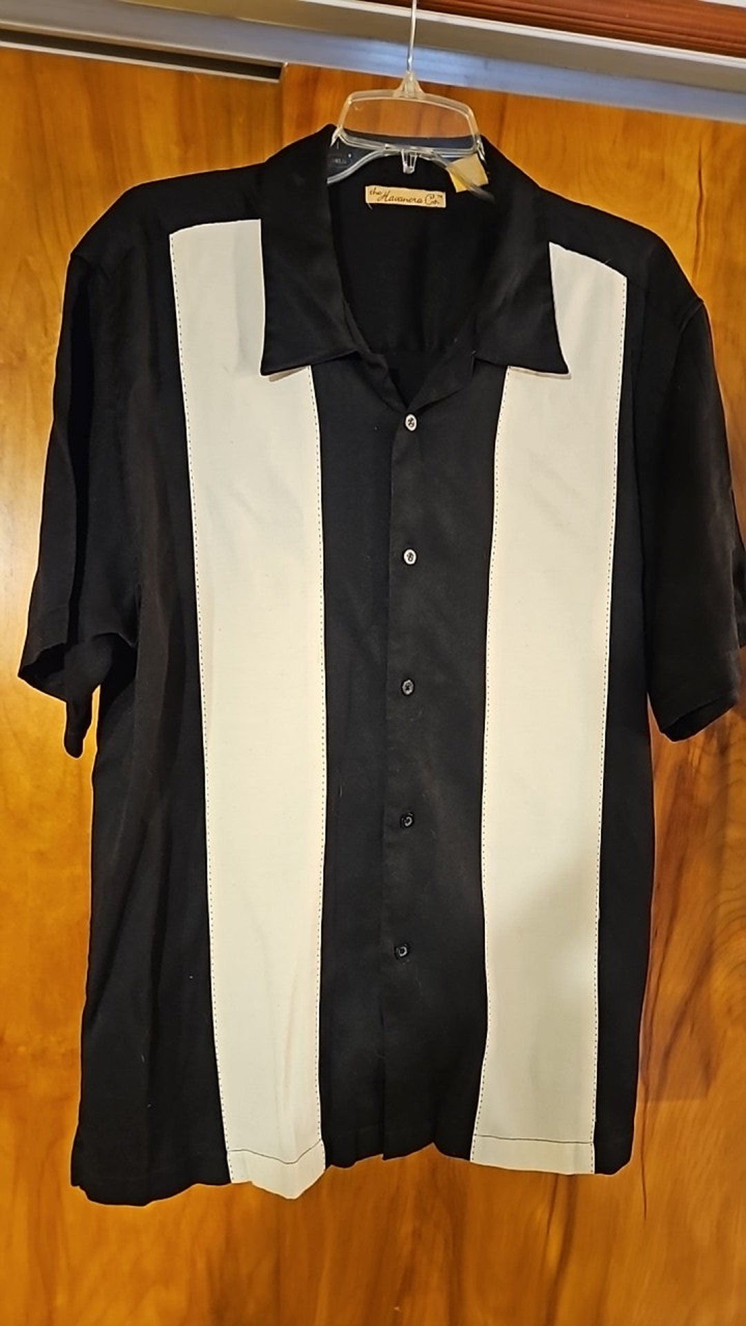 DINER THE HAVANERA CO. Short-sleeved two-tone shirt, men's L /eaa443707