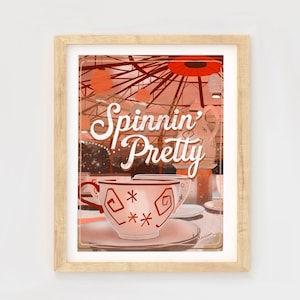 Spinning Teacups, Park Print, magical prints, park rides, magic kingdom art, WDW, girly wall art