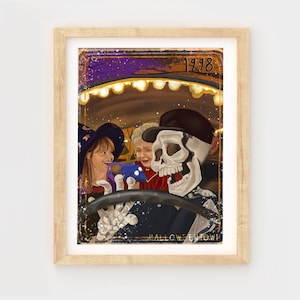 Benny’s taxi, halloweentown Print, Halloweentown 1998, Halloween Movie, Halloweentown Art Print, Cromwell witches, Halloween nostalgia