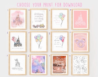 Your Choice Digital Download! Pick your print & Pick your size! Ready within 24 hours! Custom digital download, pastel print, print ready