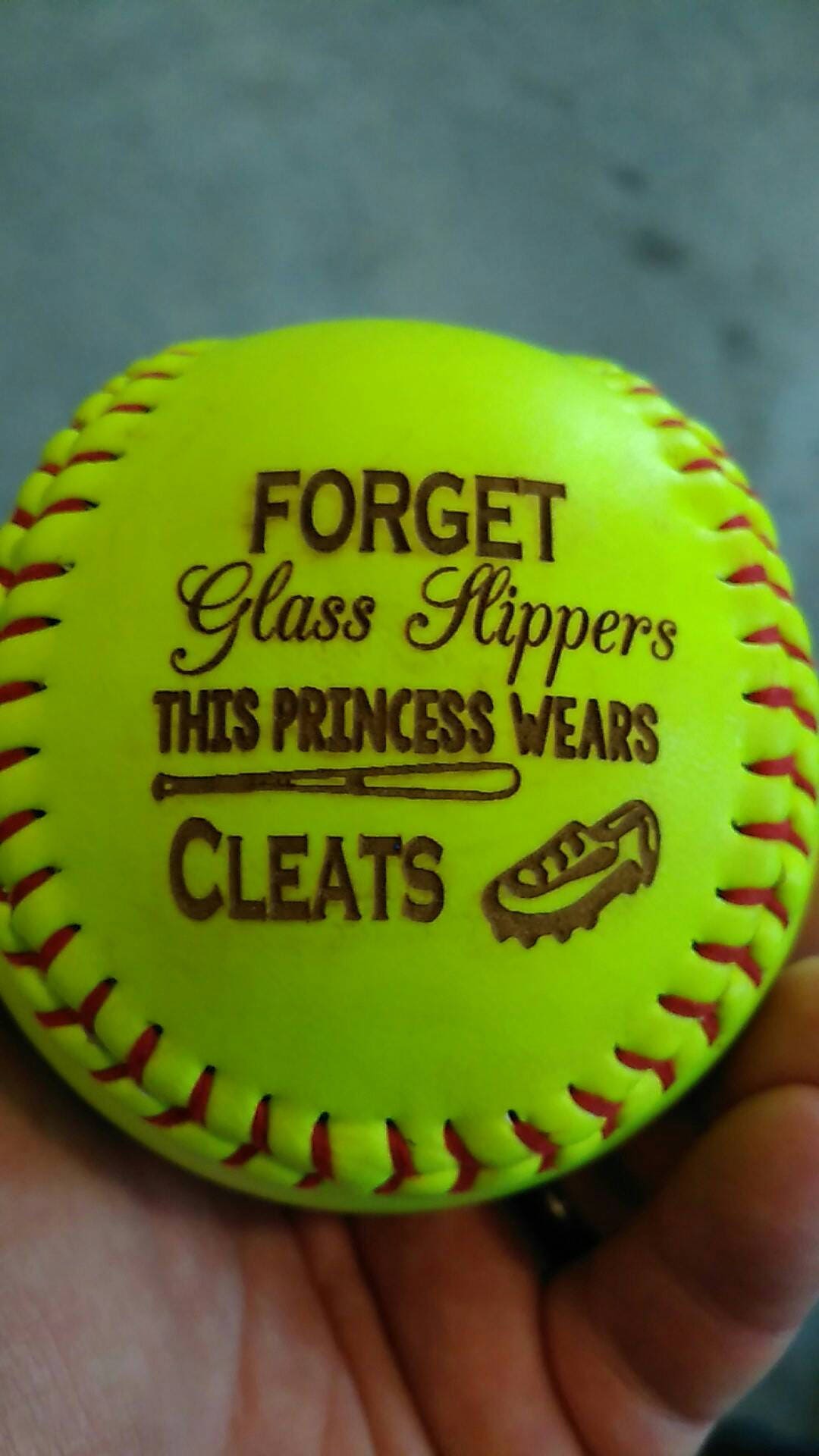 Custom Laser Engraved Softballs.. One of a Kind Gift Etsy