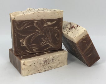 Indulgence - Chocolate/Coffee Fragrance Blend - Goat Milk Soap - Cocoa Butter - Handmade - Skin Care