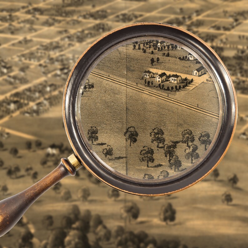 Map of Mexico Missouri Antique Map Pictorial or Birdseye Etsy