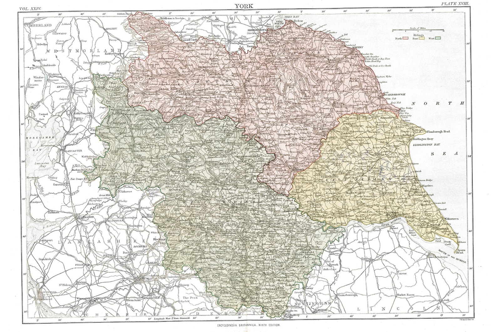 Карта йоркшира на русском