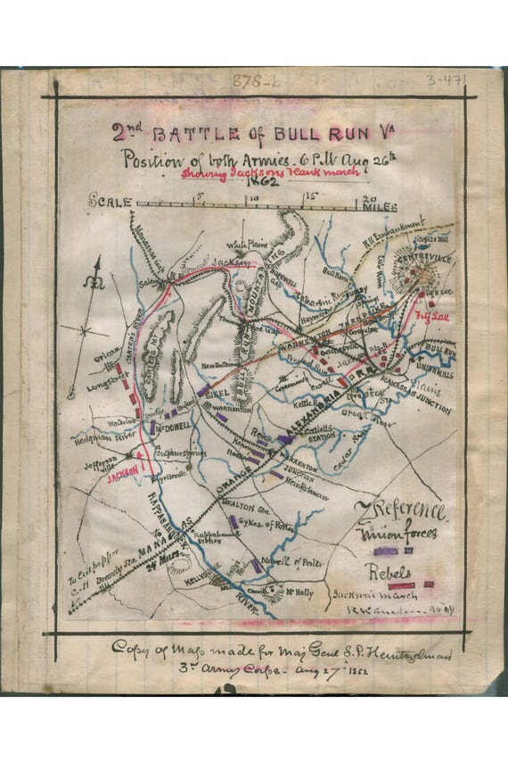 27 Bull Run Battle Map - Online Map Around The World