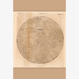 Carte du mont Ararat avec l'arche de Noé, carte biblique ancienne par Burnet, 1759 - cadre de suspension magnétique en bois de teck en option image 1