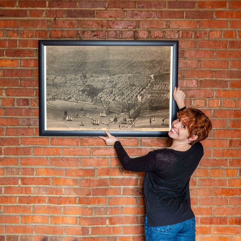 Map of the Burnt District Chicago Illinois 1871 Antique Etsy