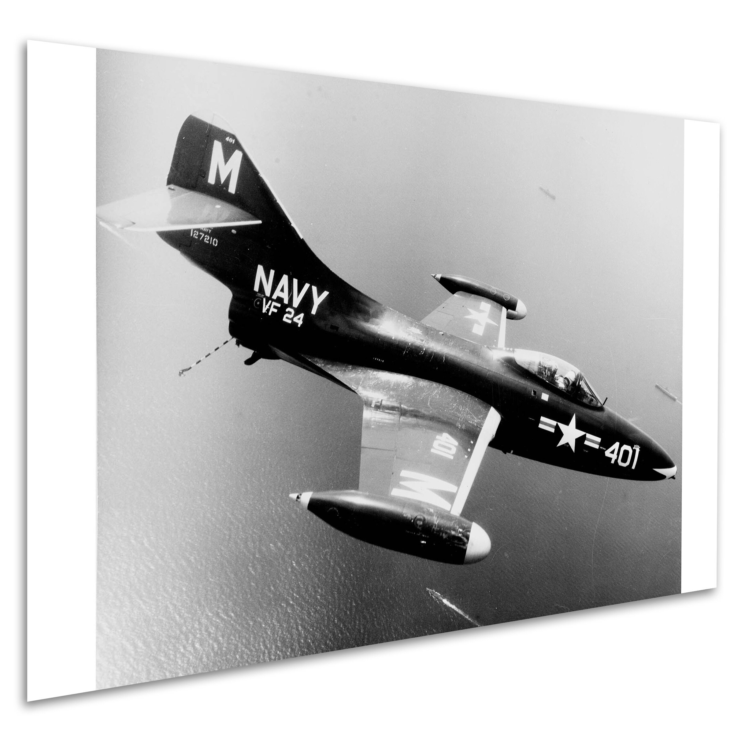 Grumman F9F-2 Panther of VF-24 Over Task Force 77 in July 1952