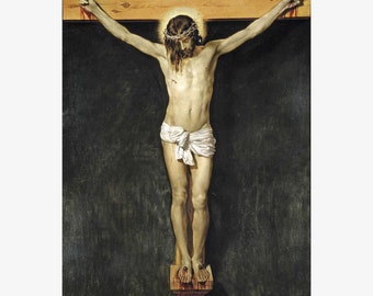 Diego Velazquez; Cristo Crucificado (Christ Crucified), 1632; Giclee - Teak Wood Magnetic Hanger Frame Optional