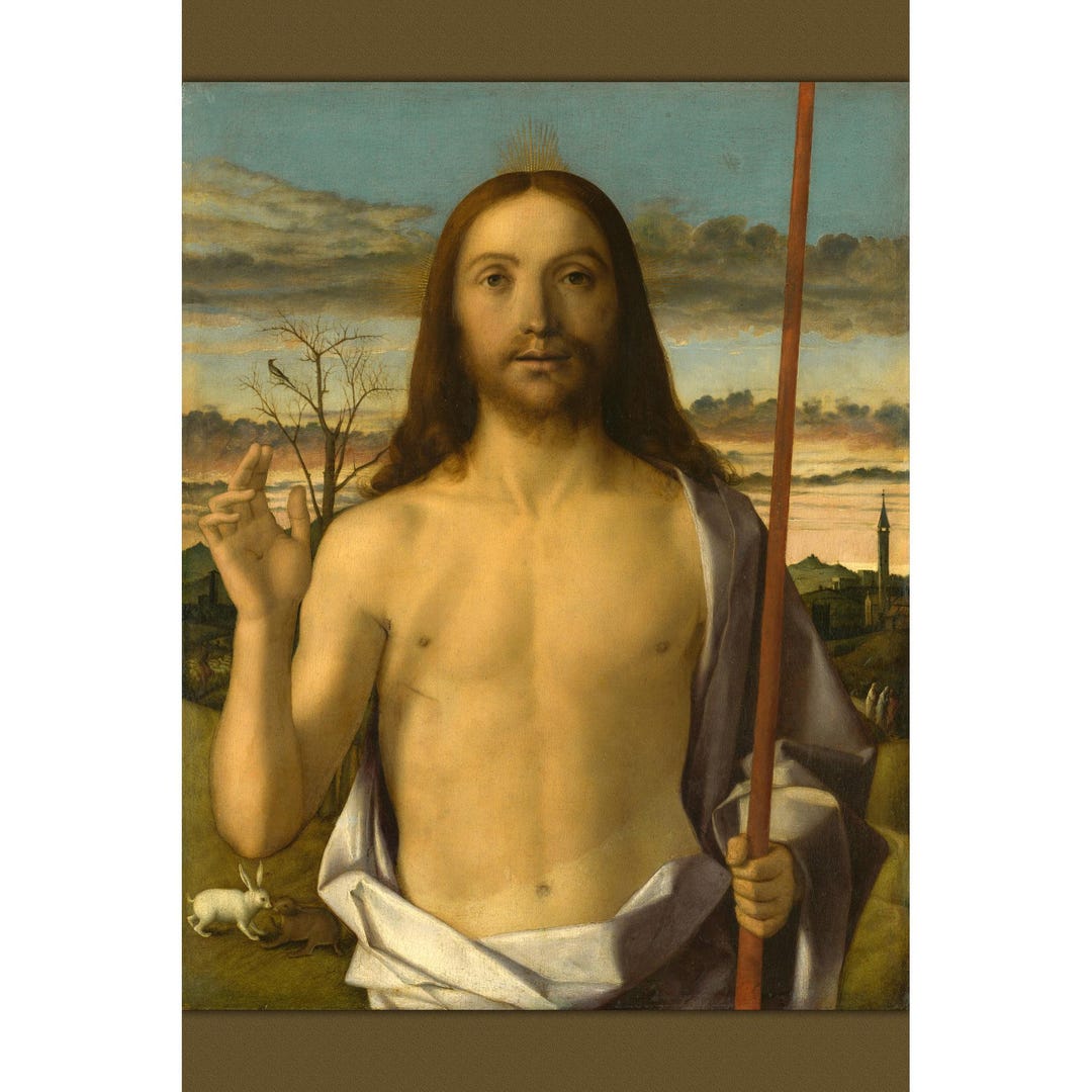 Giovanni Bellini Christ Blessing Ca. 1500 Classic Christian Art Print ...