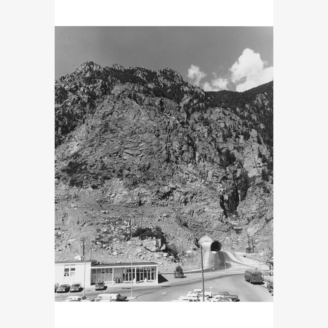 Cheyenne Mountain NORAD Entrance 1968; Custom Printed Photograph - Teak ...