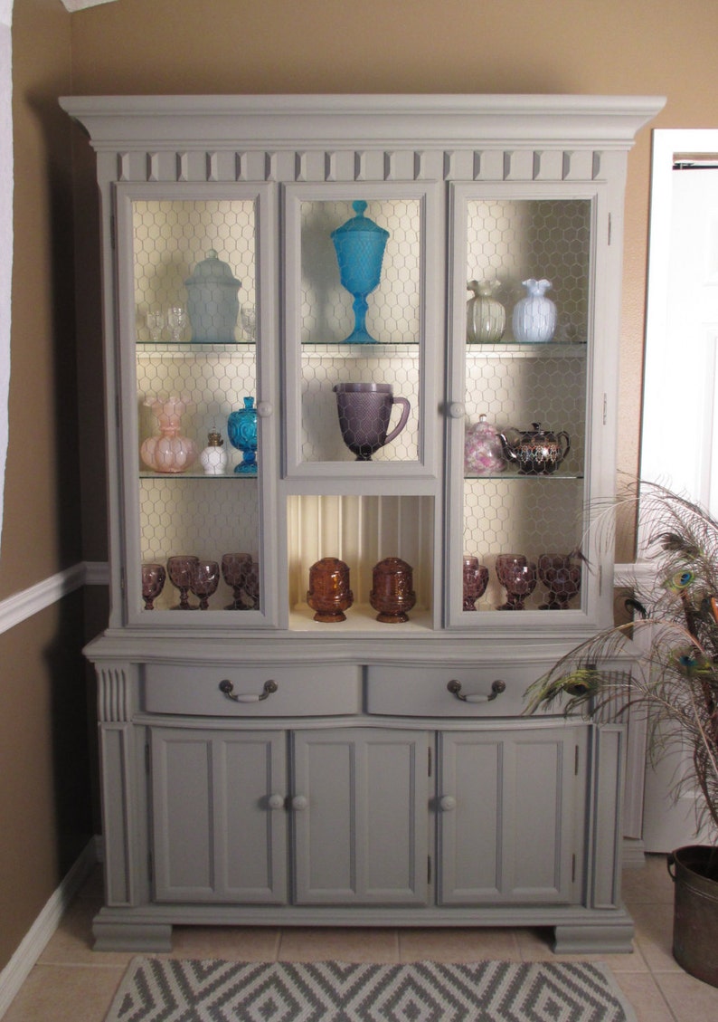 Vintage Farm Hutch / Rustic Hutch / Kitchen Furniture Etsy
