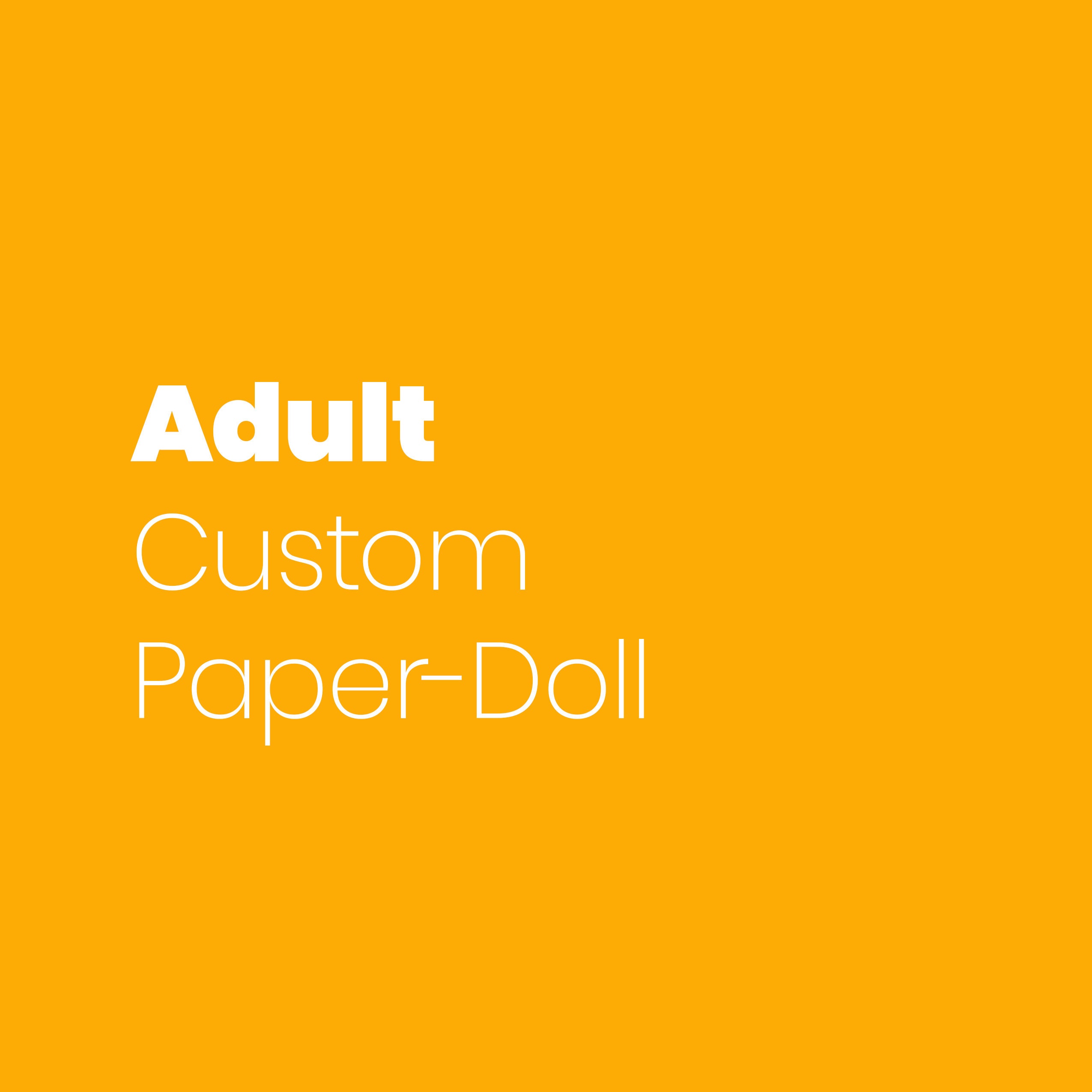 A4 Printable Magnetic Paper Dress up Dolls. SEN 