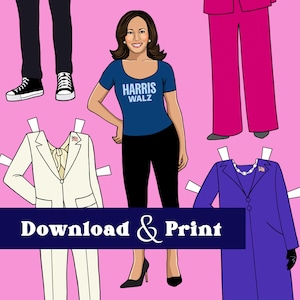 Kamala Harris Paper Doll